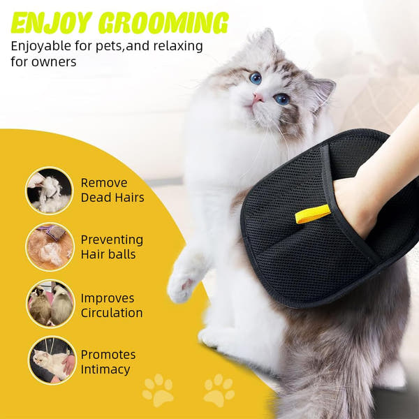 Pet Hair Removal Grooming Gloves™
